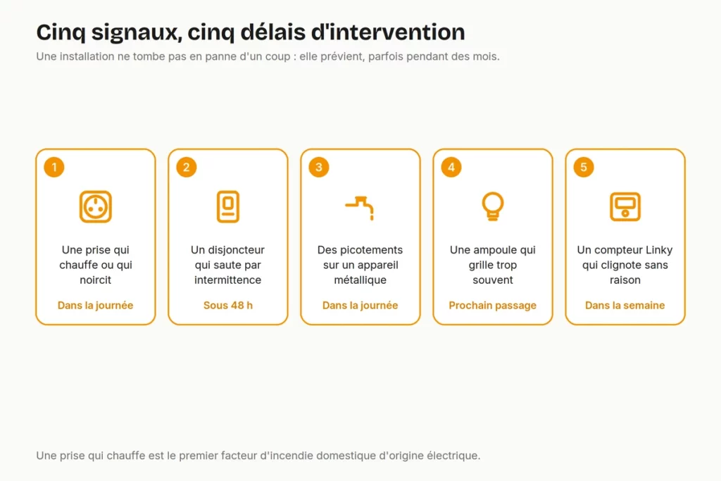 visuels conseil les signes de vieillissement d'une installation électrique
